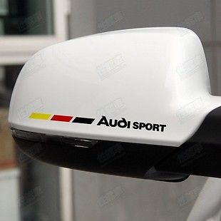 2 Audi Amazing Car Wing Mirror Autocollants de voiture Décalque de voiture