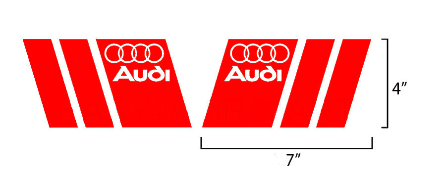 2 Audi A3 A4 A5 A6 A8 S4 S5 S6 RS4 Q3 Q5 S-Line Sticker autocollant