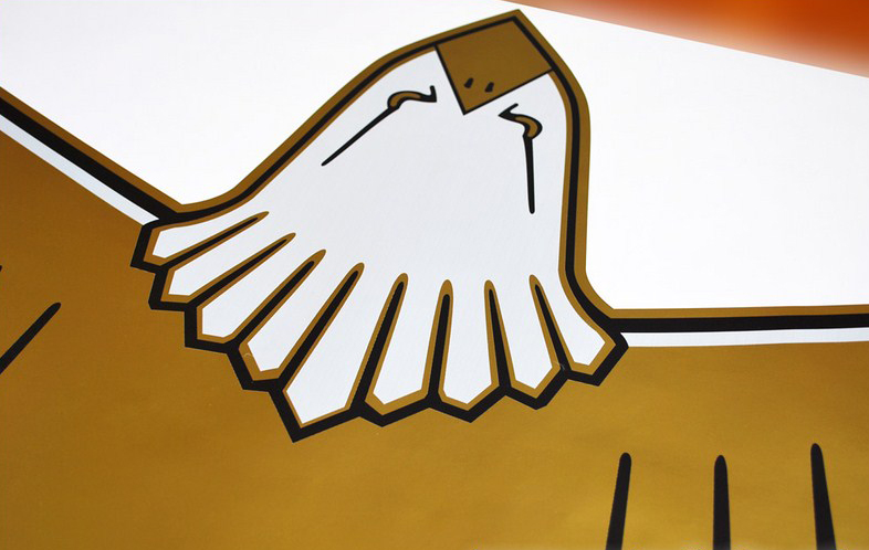 JEEP CJ7 1977-80 Kit Autocollants Capot Aigle Doré Golden Eagle