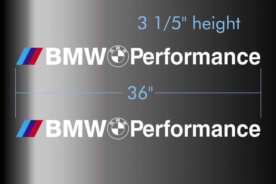 Autocollants en vinyle avec logo BMW Performance pour M3 M5 M6 e36 s’adapte à tous les modèles

