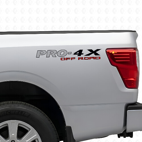 Paire de décalcomanies en vinyle latérales PRO-4X tout-terrain pour Nissan Titan