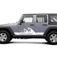 Autocollants vinyle personnalisés Mountains Side pour Jeep Wrangler_2