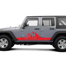 Autocollants vinyle personnalisés Mountains Side pour Jeep Wrangler_3