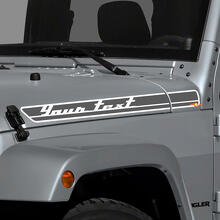 Kit de décalcomanies en vinyle personnalisées pour bandes latérales de capot pour Jeep Wrangler_3