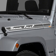 Kit de décalcomanies en vinyle personnalisées pour bandes latérales de capot pour Jeep Wrangler_3