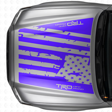 Autocollant en vinyle drapeau USA style TRD pour capot Toyota Tacoma 2016-21_2