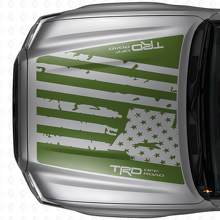 Autocollant en vinyle drapeau USA style TRD pour capot Toyota Tacoma 2016-21_3