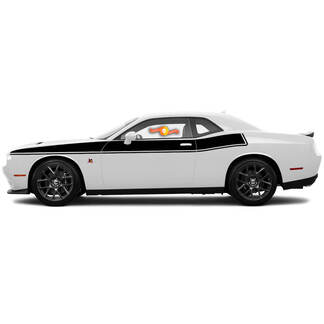 Dodge Challenger Pour 2015-2018 Side Stripes Pinstripe Bodyline Accent Stickers Autocollant graphiques
