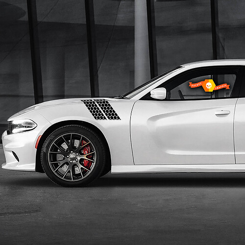 Bandes personnalisées en nid d'abeille Scatpack pour ailes de Dodge Charger