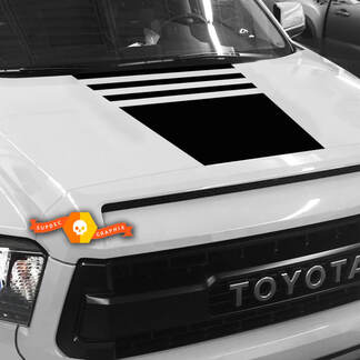 Autocollant de rayures occultantes pour capot - FITS 2007 - 2013 Toyota Tundra TRD
