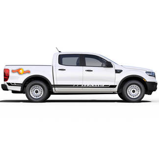 2019 2020 2021 Ford Ranger Stickers RAPID Side Door Body Stripes Kit graphique en vinyle
