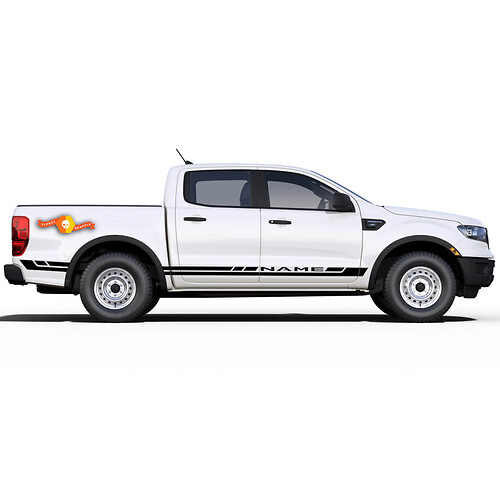 2019 2020 2021 Ford Ranger Autocollants Décalcomanies RAPID Porte latérale Corps Rayures Vinyle Graphics Kit
