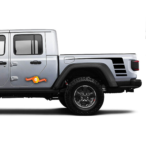 Autocollant graphique en vinyle, rayures pour lit latéral arrière, pour Jeep Gladiator JP 2019 2020 2021
