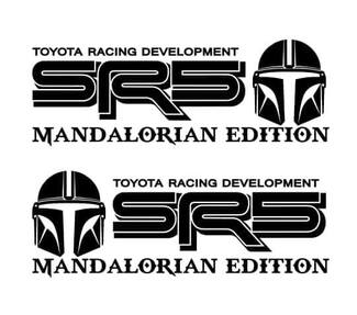 Paire d'autocollants en vinyle SR5 Mandalorian Edition Off Road Racing pour Toyota Tacoma Tundra
