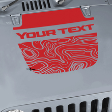 Jeep Wrangler kit graphique vinyle Wrap autocollant autocollant occultant Contour carte capot style fendu autocollant autocollant
 2