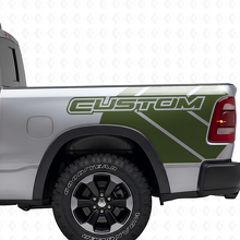 Dodge Ram Rebel Grunge Logo camion lit vinyle autocollant autocollant graphique
_3