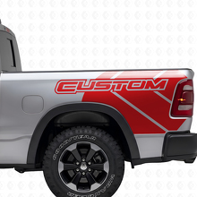 Dodge Ram Rebel Grunge Logo camion lit vinyle autocollant autocollant graphique
_4
