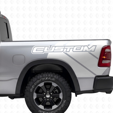 Dodge Ram Rebel Grunge Logo camion lit vinyle autocollant autocollant graphique
_5