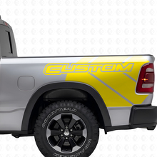 Dodge Ram Rebel Grunge Logo camion lit vinyle autocollant autocollant graphique
_6