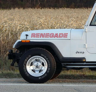 2 Renegade Jeep Wrangler Rubicon CJ TJ YJ JK XJ Autocollant #4
