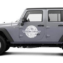 2 Jeep Wrangler Graphics kit Vinyl Wrap Autocollant Décalcomanie Contour Carte Porte Сircle Autocollant Décalcomanie
 2