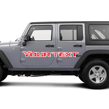 Jeep kit graphique vinyle Wrap autocollant autocollant occultant Contour carte porte style autocollant autocollant 2 couleurs
 2