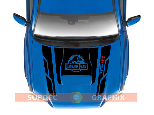 Décalcomanie de capot style TRD inspirée de Jurassic Park pour Toyota Tacoma 2016-2021