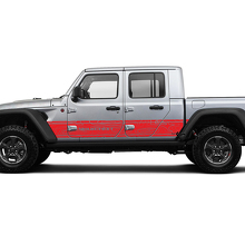 Jeep Gladiator côté porte latérale décalcomanie unique contour carte vinyle autocollant kit graphique pour JT 2018-2021 texte personnalisé
 3