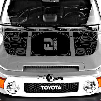 Autocollant de capot avec logo Toyota FJ Cruiser
