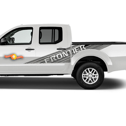 Kit de bandes autocollantes latérales style lettrage Frontier pour Nissan Frontier