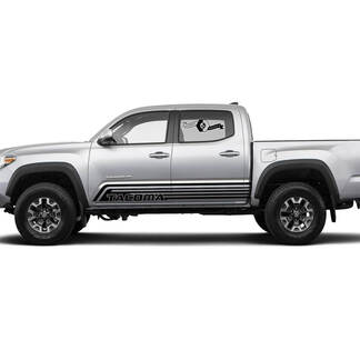 Paire de rayures pour Tacoma Side Rocker Panel Vinyl Stickers Decal fit to Toyota Tacoma
