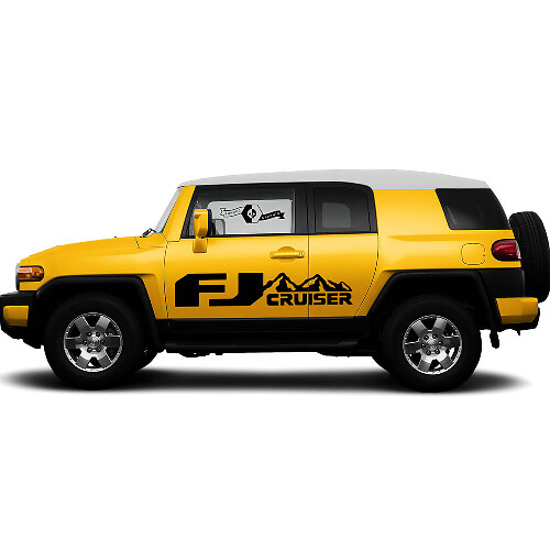 Kit d'autocollants en vinyle style montagne pour porte FJ pour Toyota FJ Cruiser