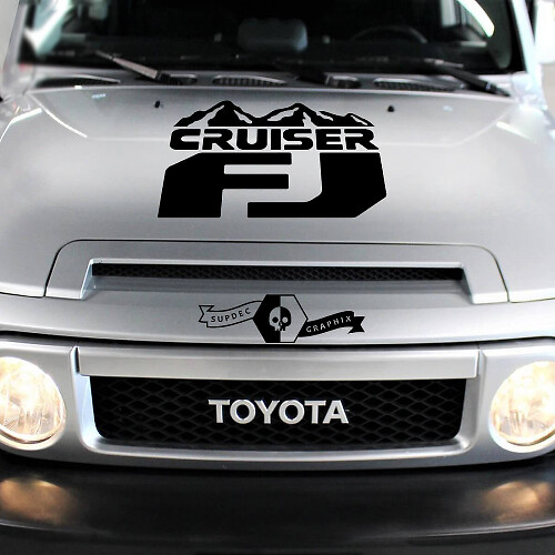 Autocollant de capot Toyota FJ Cruiser Mountains Sticker
