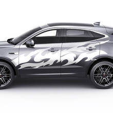 Jaguar E-Pace Autocollant de logo de décalcomanie de graphique de portes de couleur de flamme latérale
 2
