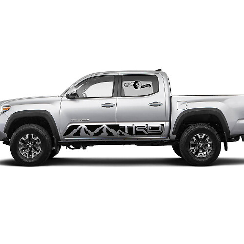 Paire de rayures pour Tacoma Side Rocker Mountains TRD Panneau Autocollants en vinyle pour Toyota Tacoma
