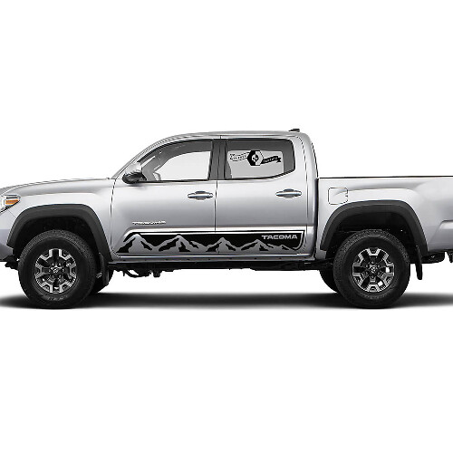 Kit de bandes latérales en vinyle style montagne pour Toyota Tacoma