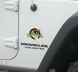 2 RENEGADE logo Jeep Wrangler CJ Autocollant en vinyle