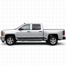 Bandes Vinyl Topographiques pour Portes et Bas de Caisses pour Chevrolet Silverado 1500 K2XX 2014-2019_2