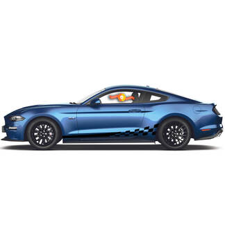 2x autocollant autocollant vinyle bande latérale kit carrosserie pour Ford Mustang 2015 2016 2017 2018
