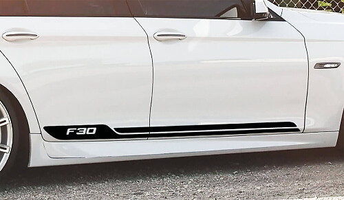 Rayures BMW vinyle autocollant de décalcomanie de carrosserie de portes logo bmw série F30 F36 F32
