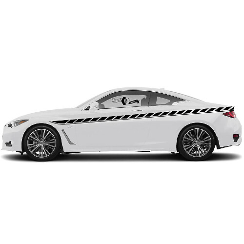 Autocollant de décalcomanie de paire Ligne d'accentuation de porte latérale Classique pour INFINITI Q50 Q60
