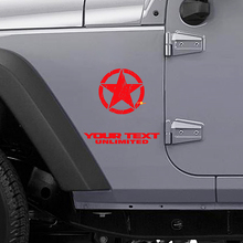Autocollant en vinyle étoiles usées pour Jeep Wrangler YK JK XJ_2