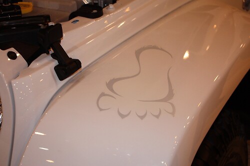 Autocollant vinyle Bigfoot Footprint pour aile de Jeep Wrangler