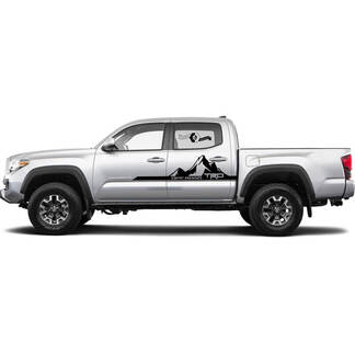 TRD off road Mountains Doors Side Side Vinyl Stickers Decal fit to Toyota Tacoma Tundra toutes les années
