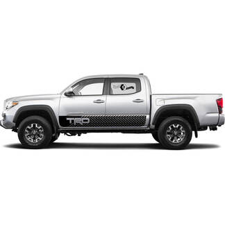 TRD off road Lines Rocker Panel Side Side Vinyl Stickers Decal fit to Toyota Tacoma Tundra toutes les années
