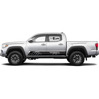 TRD off road Lines Rocker Panel Side Side Vinyl Stickers Decal fit to Toyota Tacoma Tundra toutes les années 4
