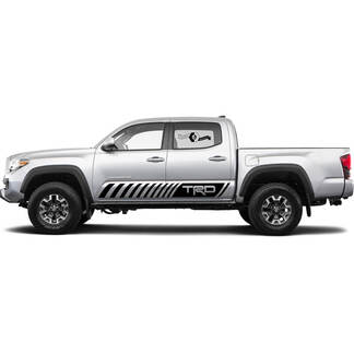 TRD off road laisse Rocker Panel Side Side Vinyl Stickers Decal fit to Toyota Tacoma Tundra toutes les années 4
