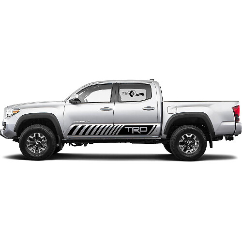 TRD hors route laisse Rocker Panel BedSide Side Autocollants Vinyle Décalque adapté à Toyota Tacoma Tundra toutes les années 4
