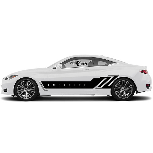 Nouvelle paire Decal partie supérieure côté grande branchies large porte meurtrissure pour INFINITI G60