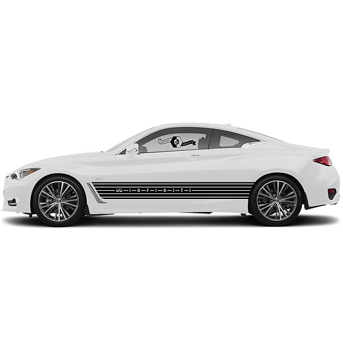 Paire Sticker décalaire Grande porte large Strobe Strobe pour Infiniti G60